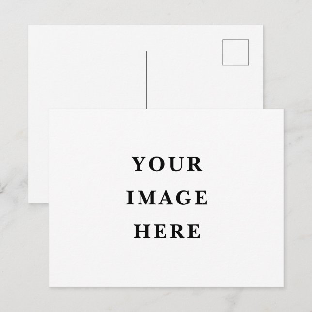 Design seu próprio cartão postal de feriado (Frente/Verso)