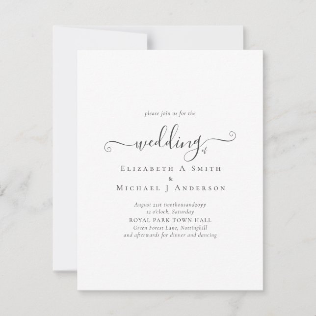 Design Seu Próprio Convite para Casamento Adiciona (Frente)