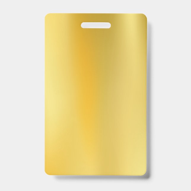 design seu próprio crachá Dourado (Frente)