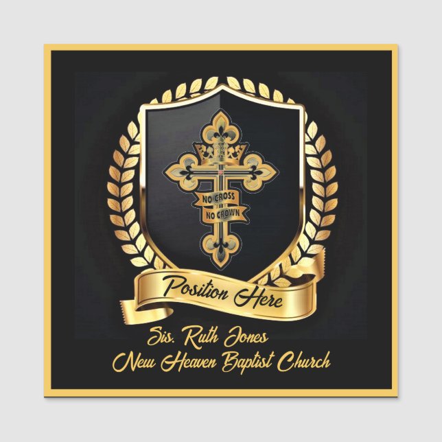 Design seu próprio Nome de etiqueta (Frente)