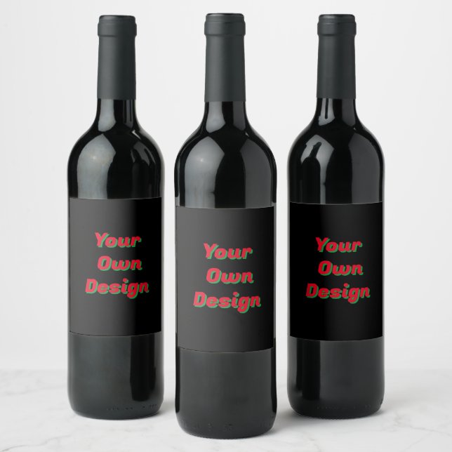Design Seu Rótulo De Vinho De Natal - Personalizad (Garrafas)