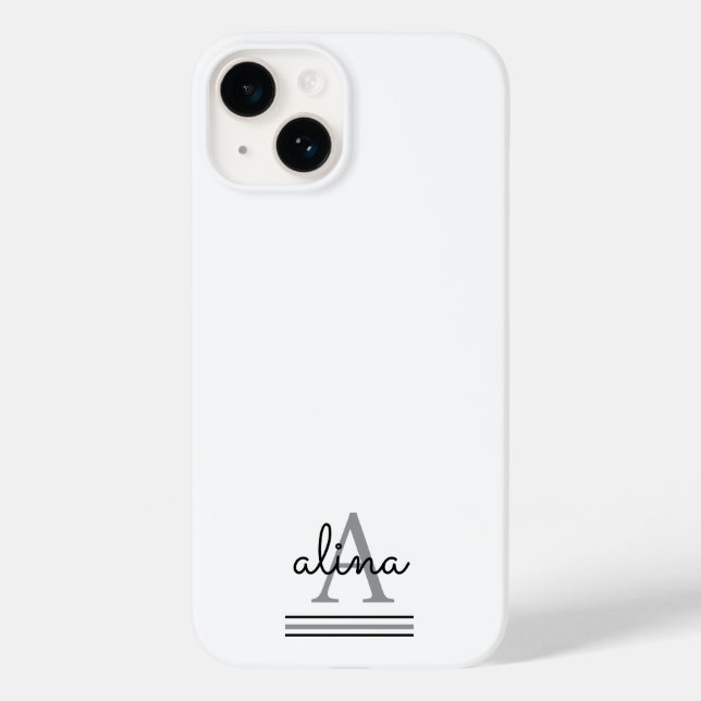 Design Simples Personalizado Monograma (Verso)