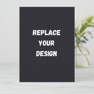 Design simples preto personalizado Adicionar Foto