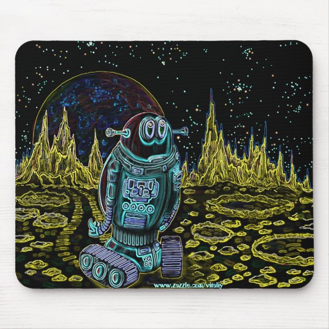 Design só engraçado do mousepad do robô (Frente)