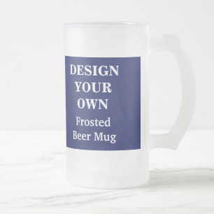 Design sua própria caneca de cerveja - azul e bran
