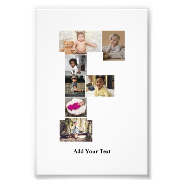 Design Sua Própria Colagem de Fotografias F (Frente)