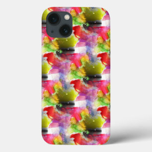 Design texture red, yellow watercolor