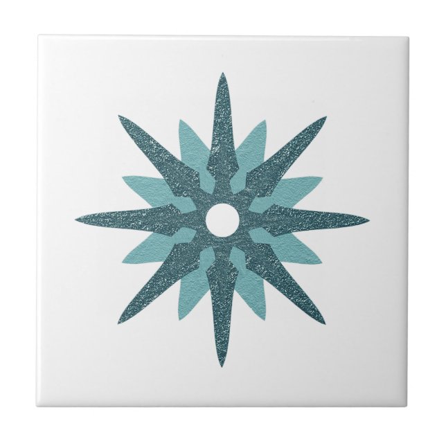 Design Turquoise Star do Solteiro Moderno do Sécul (Frente)