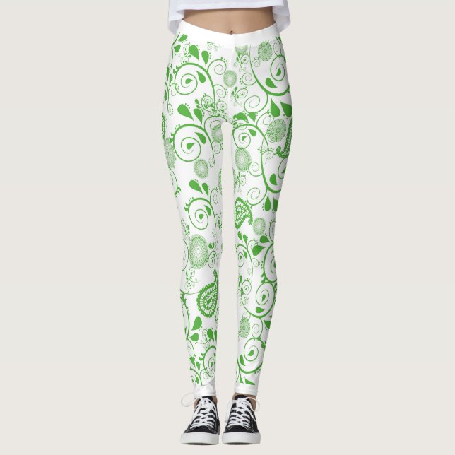 Design Verde de Leggings (Frente)
