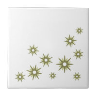 Design Verde em Estilo Explosão de Estrelas de Mea