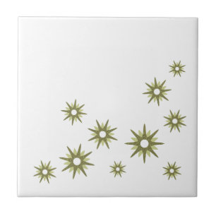 Design Verde em Estilo Explosão de Estrelas de Mea