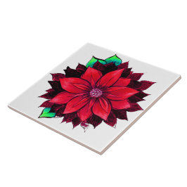 Design VERMELHO CLÁSSICO da POINSÉTIA