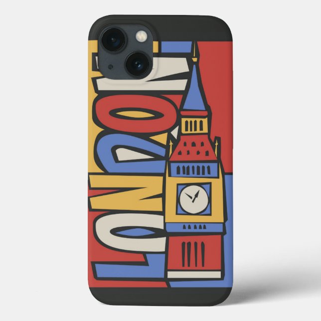 Design vibrante de Londres, Inglaterra | Handrawn (Verso)