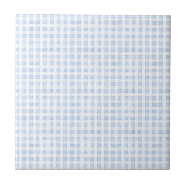 Design Xadrez Azul e Branco Vintage (Frente)