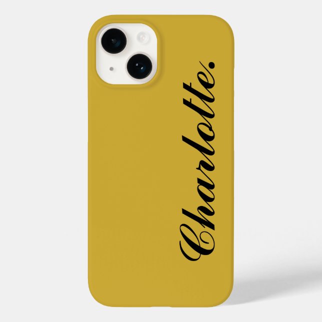 Design Your Own Name on This Metallic Gold (Verso)