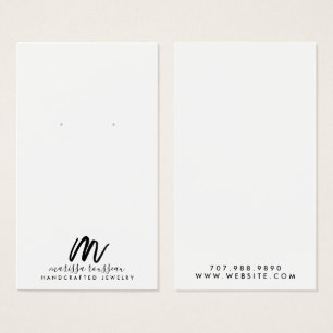 Designer de Joias do Monograma de Script de Pincel