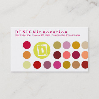 DESIGNInnovation [rosa] Cartões de visitas