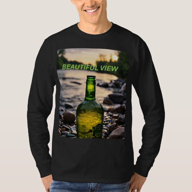 "Designs Básicos de Camiseta de Leve Longa: Abraça (Frente)