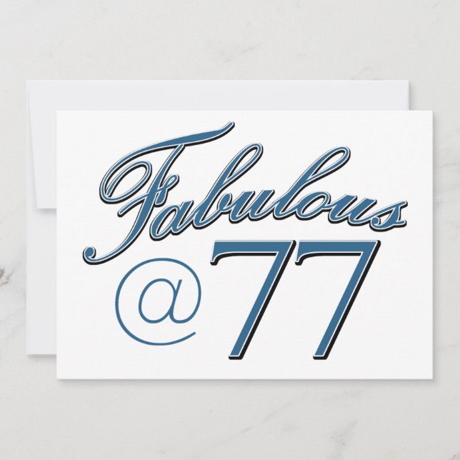 designs de aniversário de 77 anos (Frente)