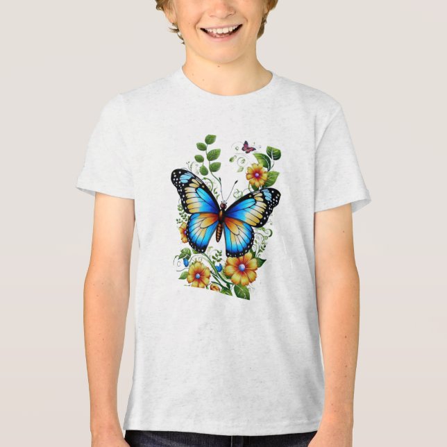 Designs de moda com mosca da manteiga.Todas-T-cami (Frente)