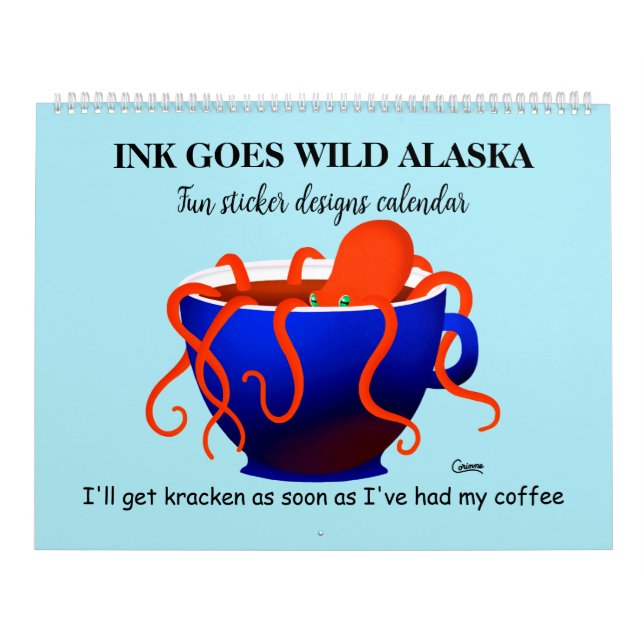 Designs do adesivo divertido - Calendário grande (Capa)