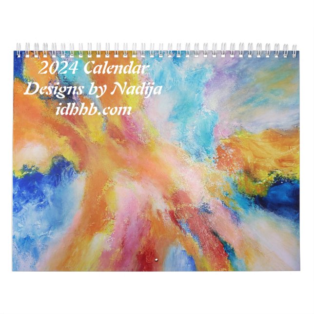 designs do calendário 2024 por Nadija (Capa)