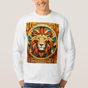 Designs Geométricos De Camisa T De Leão Mandala