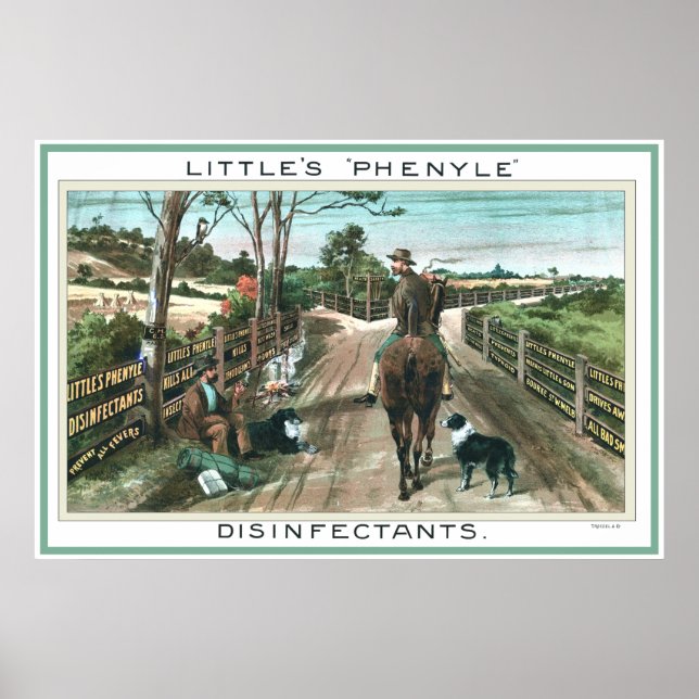 Desinfectante Poster de publicidade australiano em (Frente)