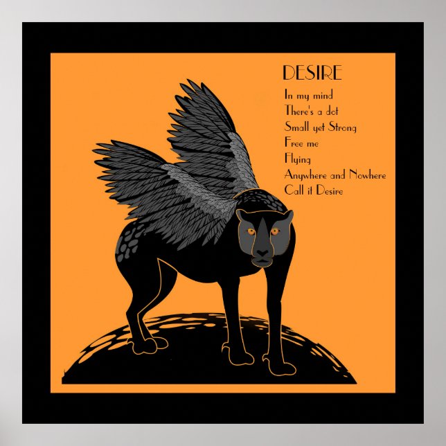 Desire Canvas Imprimir Impressão de acrílico (Frente)