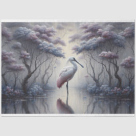 Desligar, Pássaro Spoonbill, Papel Tecido
