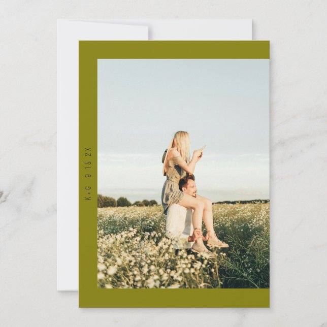 Deslocar Foto Salvar o Cartão de Data (Frente)