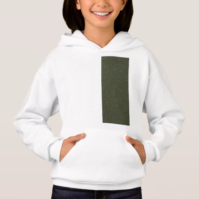 Deslocar Hoodie de Pullover de Crianças Verdes do  (Frente)