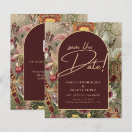 Deslumbrante floral de casamento botânico vintage 