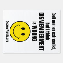 Desmembramento é sinal errado