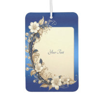Desodorizador de Ar Floral Branco Azul