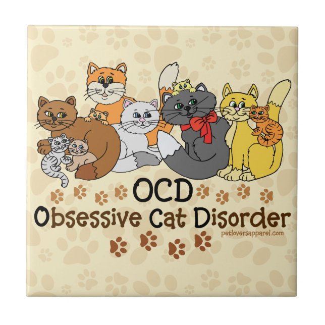 Desordem obsessiva do gato de OCD (Frente)