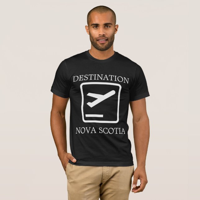 Destino à camisa da Nova Escócia na Costa Leste (Frente Completa)