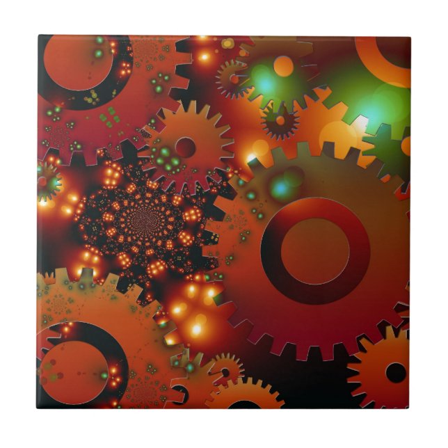 Destino de Arte Digital Design do Gears Clock Offi (Frente)