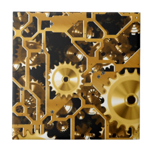 Destino de Arte Digital Design do Gears Clock Offi