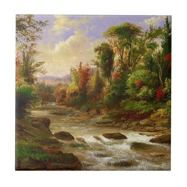 Destino de Robert Duncanson do rio da floresta da (Frente)