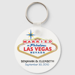 Destino de Vegas que Wedding o chaveiro