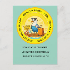 destino ensolarado divertido convite de praia gaiv