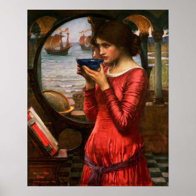 Destino por John William Waterhouse Poster (Frente)
