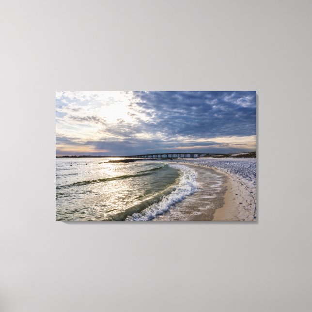 Destruin Florida Evening Waves Canvas (Frente)