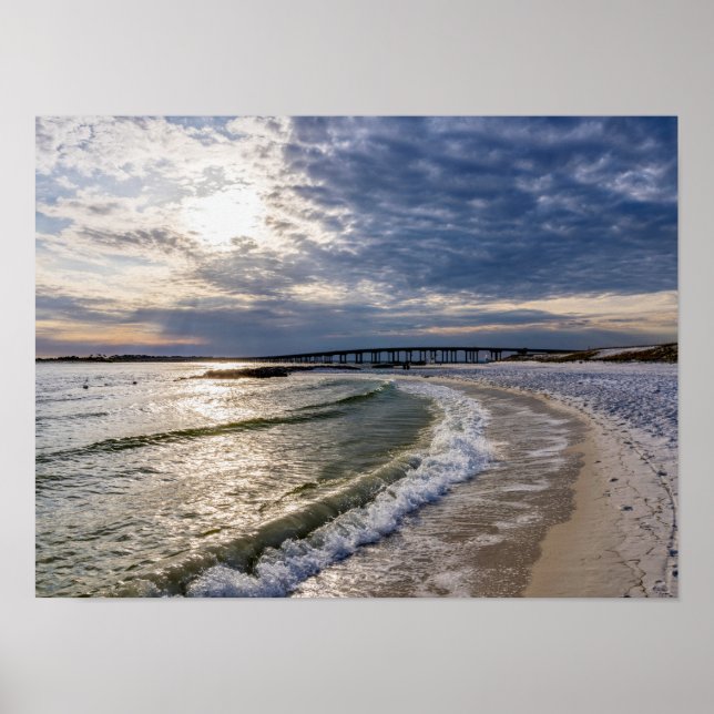 Destruin Florida Evening Waves Poster (Frente)
