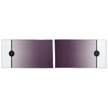 Desvanecer cor roxa com bolinhas