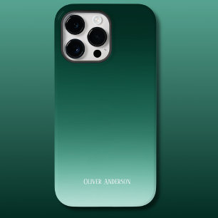Desvanecimento minimalista em tons verdes com nome