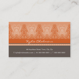 Detalhado bonito do CARTÃO DE VISITA