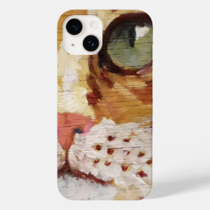 Detalhe da Pintura de Tabby Laranja Case-Mate iPho