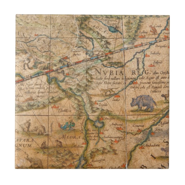 Detalhe de África de um globo (Frente)